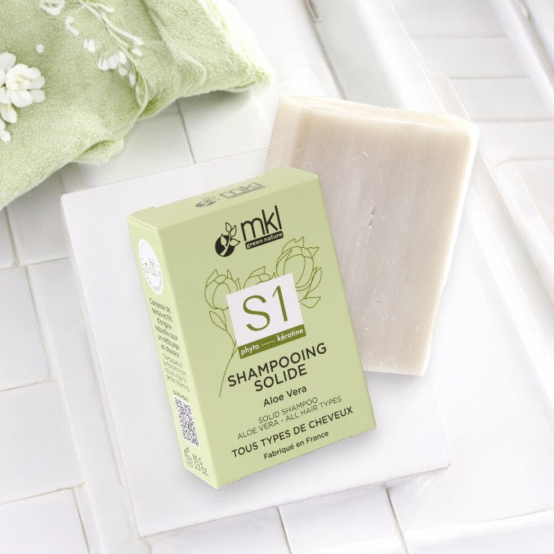 Shampooing solide extra doux naturel aloe vera - 65g - MKL Green Nature