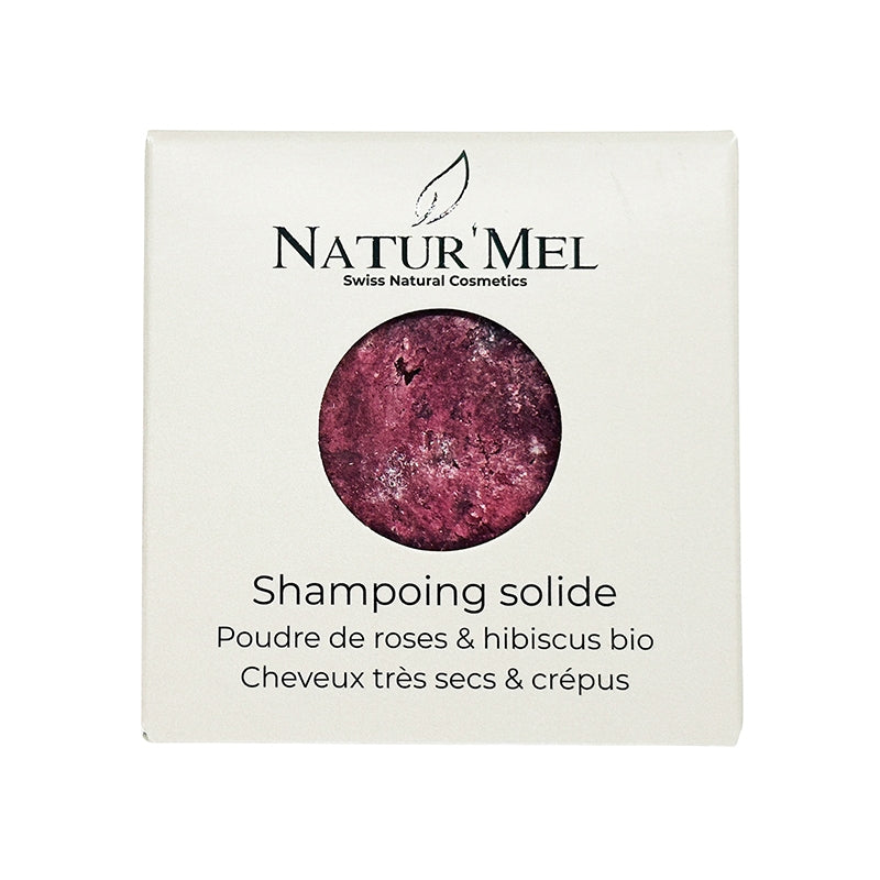 Festes Shampoo mit Rose und Hibiskus – 30 g – Natur'Mel