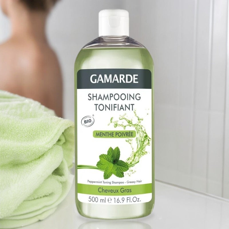 Gamarde Bio-Pfefferminz- &amp; Thermalwasser-Toning-Shampoo – 500 ml