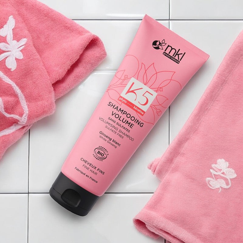 Bio-Shampoo mit weißem Ginseng für mehr Volumen – 250 ml – MKL Green Nature