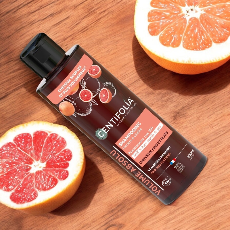 Bio-Shampoo mit rosa Grapefruit für mehr Volumen – 200 ml – Centifolia