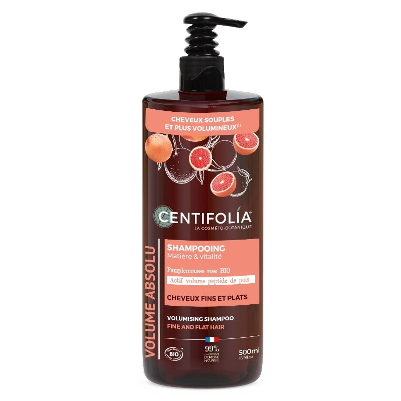 Bio-Volumen-Shampoo mit rosa Grapefruit – 500 ml – Centifolia