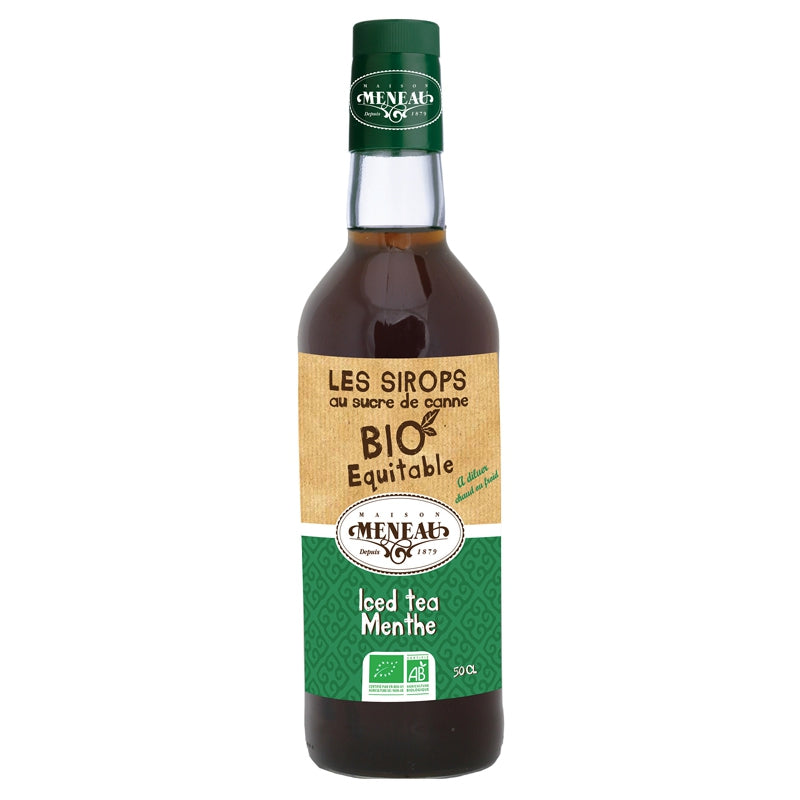 Bio-Grünteesirup mit marokkanischer Minze – 50 cl – Meneau
