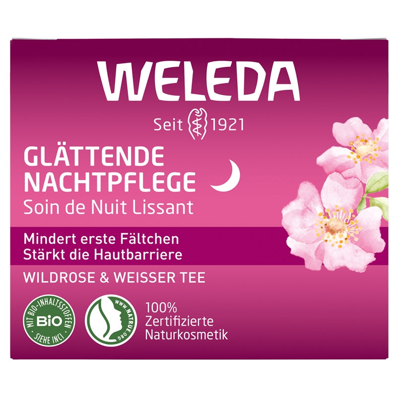 Bio-Nachtcreme mit Hagebutte und Weißem Tee – 40 ml – Weleda
