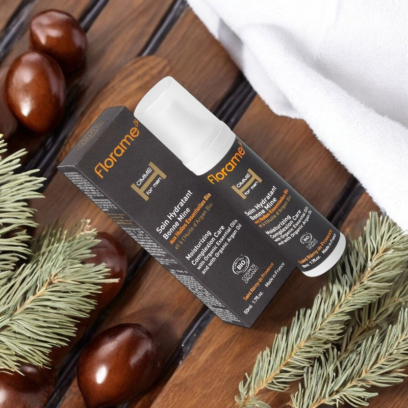 Soin hydratant bonne mine homme BIO cèdre & argan - 50ml - Florame