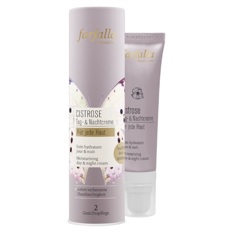 Bio-Zistrosen-Tages- und Nachtcreme - 30 ml - Farfalla