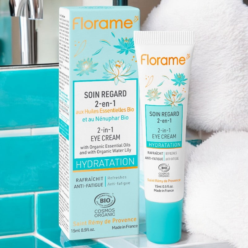 2-in-1 Bio-Wasserlilien-Augenpflege – 15 ml – Florame