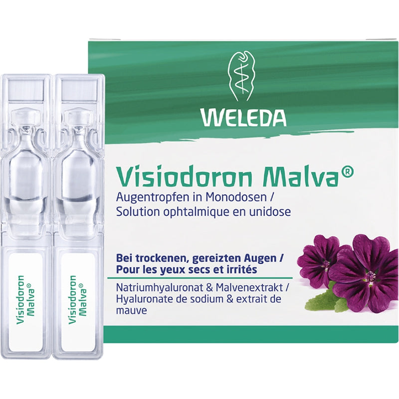 Visiodoron Malva Augentropfen zur Einzeldosis – 20 x 0,4 ml – Weleda