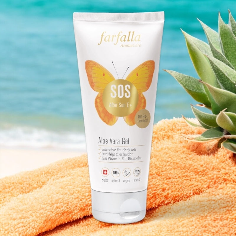 SOS après-soleil BIO gel d'aloe vera & lavande - 100ml - Farfalla
