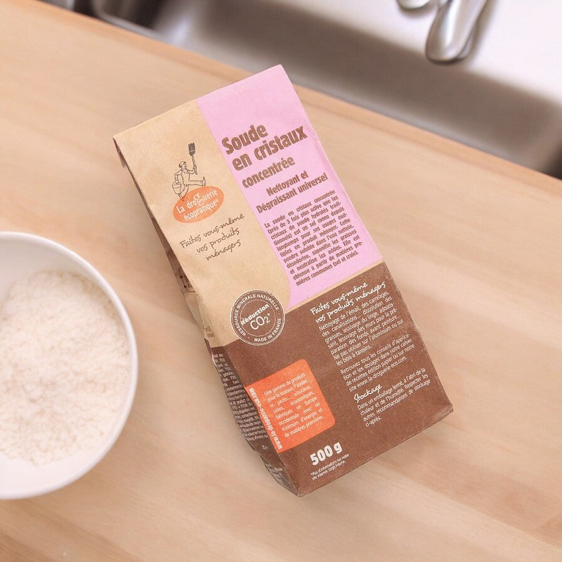 Soude en cristaux - 500g - La droguerie écopratique
