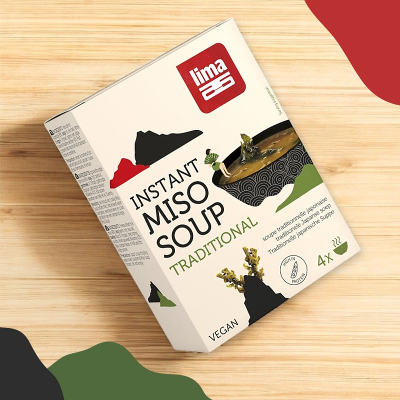 Soupe traditionnelle japonnaise au miso algues bio 4x10 g lima 3