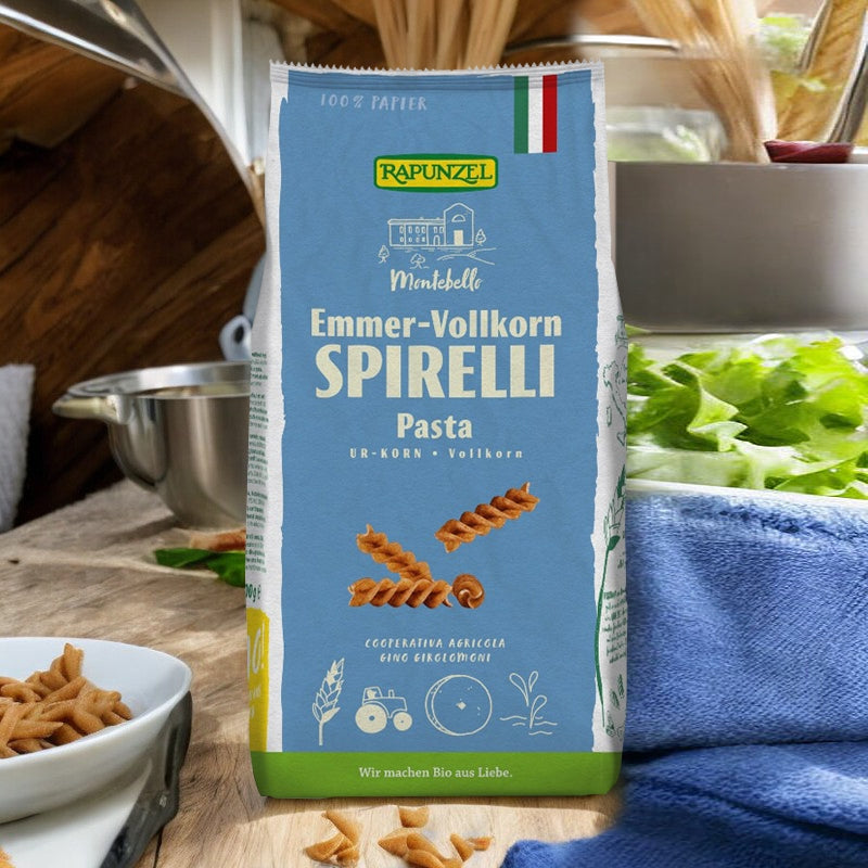 Bio-Vollkorn-Spirelli – 500 g – Rapunzel