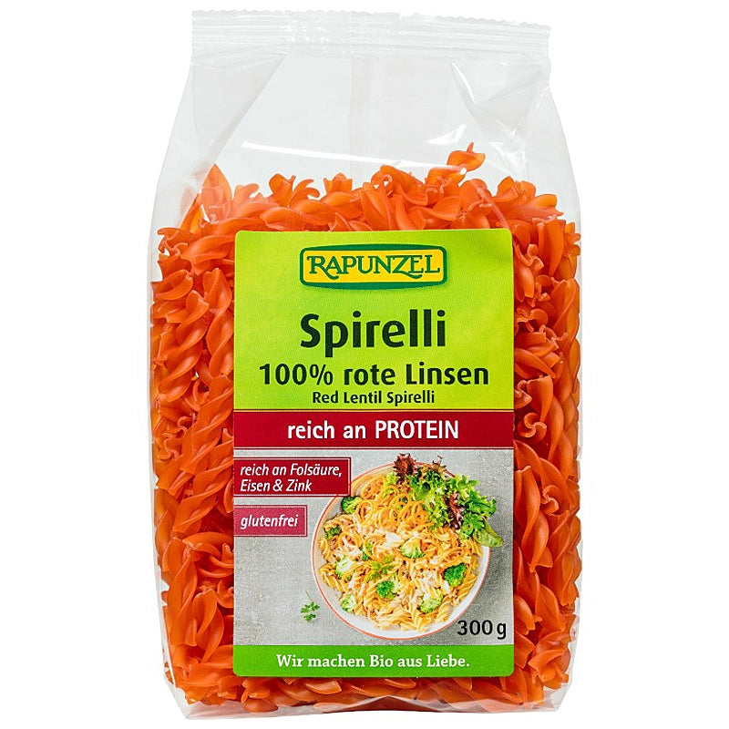 Spirelli mit Bio-roten Linsen - 300 g - Rapunzel