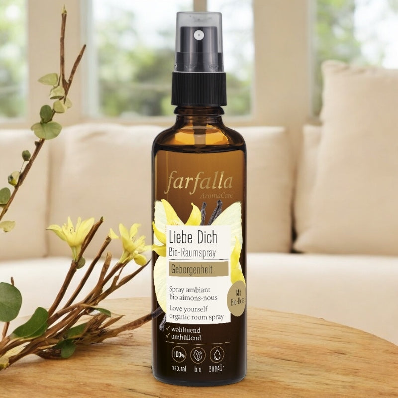 Spray ambiant BIO Aimons-nous rose - 75ml - Farfalla