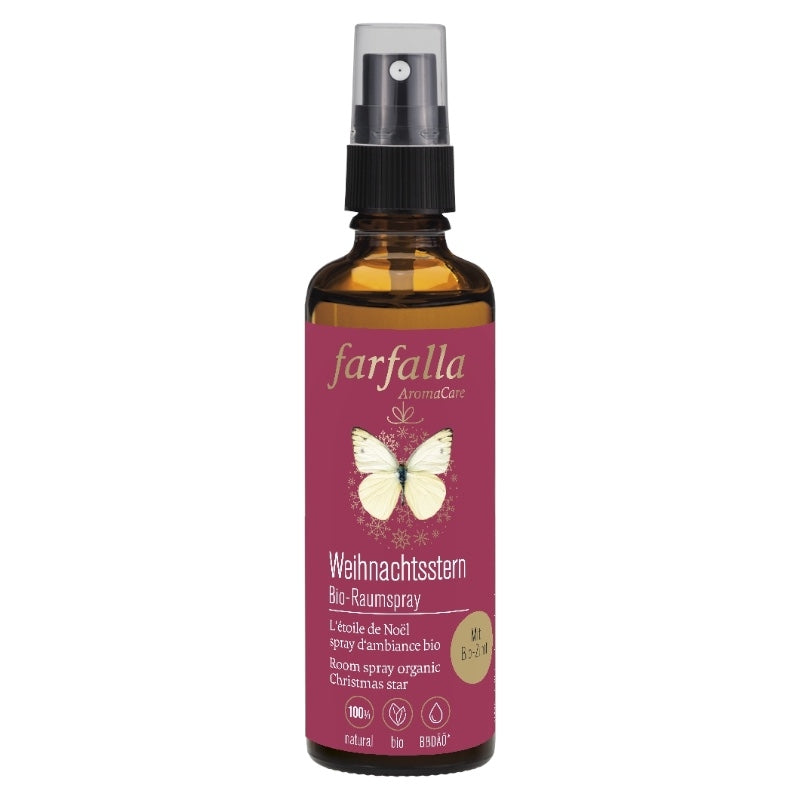 Bio-Raumspray „Weihnachtsstern“ – 75 ml – Farfalla