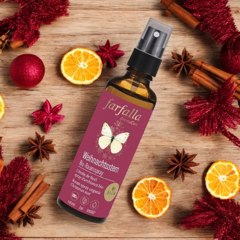 Bio-Raumspray „Weihnachtsstern“ – 75 ml – Farfalla