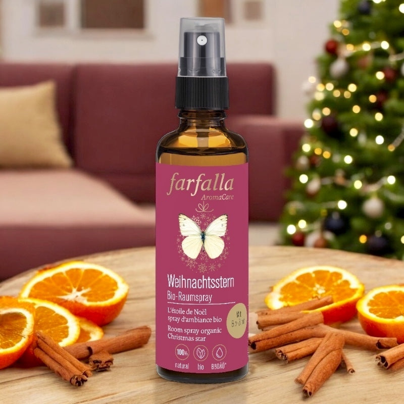 Bio-Raumspray „Weihnachtsstern“ – 75 ml – Farfalla