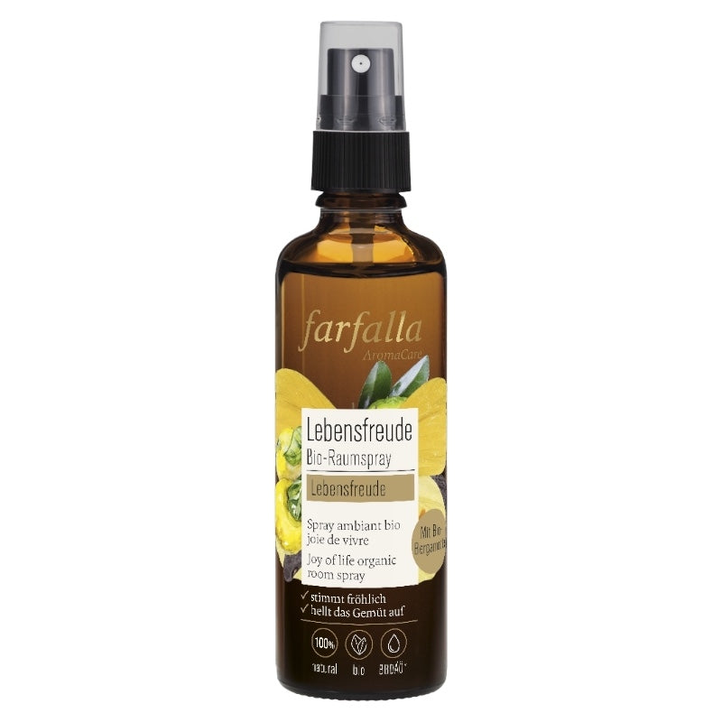 Spray ambiant Joie de vivre BIO bergamote - 75ml - Farfalla