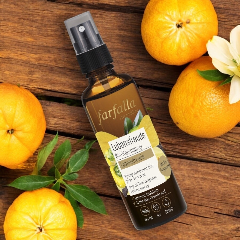 Spray ambiant Joie de vivre BIO bergamote - 75ml - Farfalla