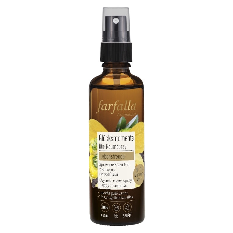 Spray ambiant Moments de bonheur BIO vanille & mandarine - 75ml - Farfalla