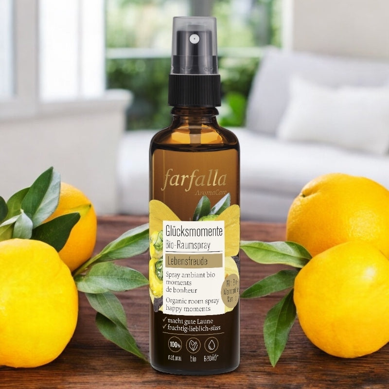 Spray ambiant Moments de bonheur BIO vanille & mandarine - 75ml - Farfalla