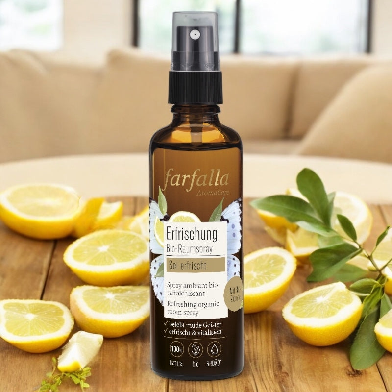 Spray ambiant Rafraîchissant BIO citron - 75ml - Farfalla