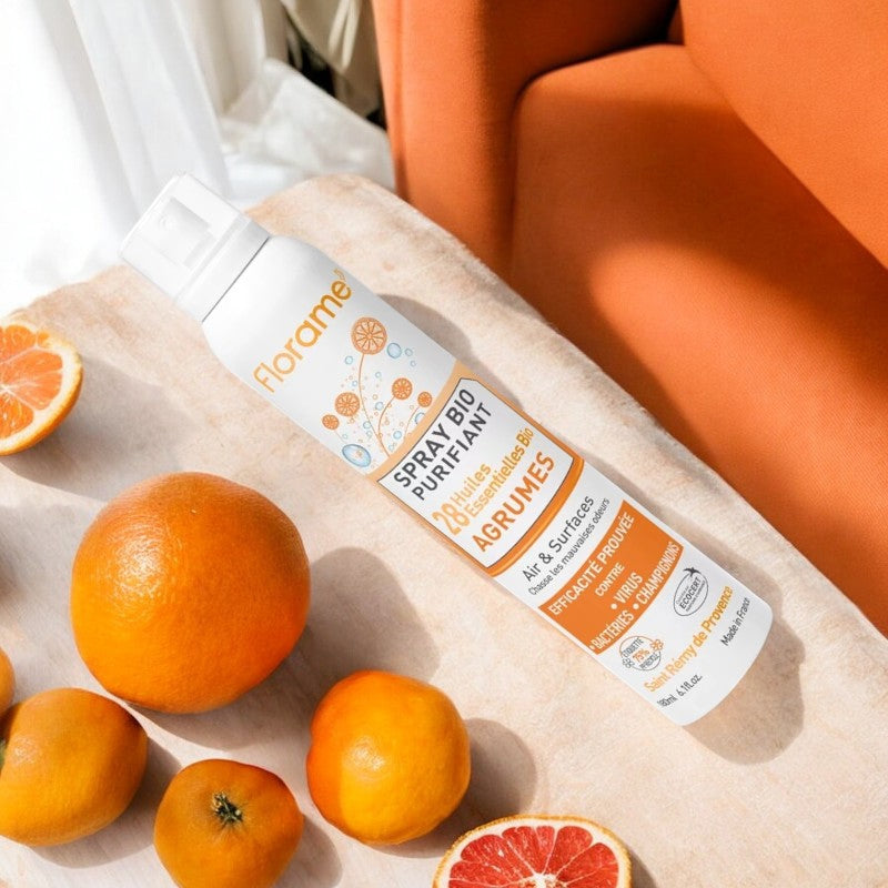 Spray purifiant agrumes BIO 28 huiles essentielles - 180ml - Florame