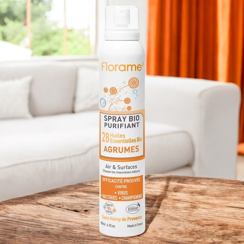 Spray purifiant agrumes BIO 28 huiles essentielles - 180ml - Florame