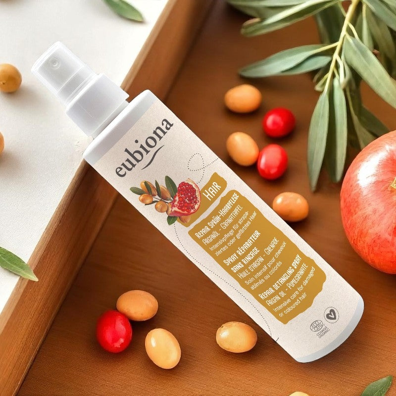 Bio-Argan- &amp; Granatapfel-Leave-in-Reparaturspray – 200 ml – Eubiona