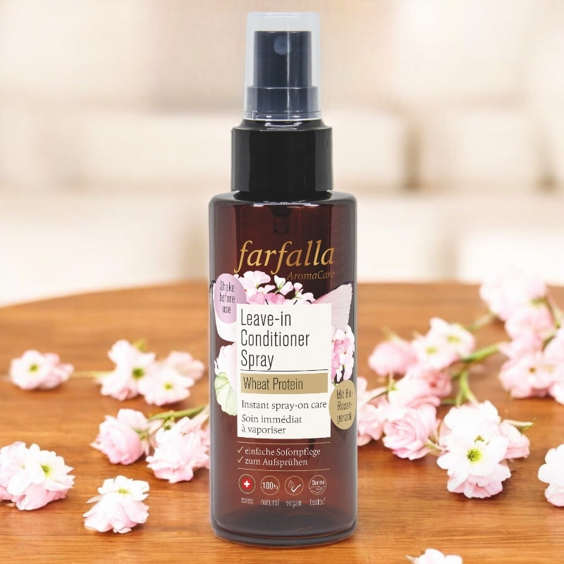 Spray soin sans rinçage BIO protéines de blé - 100ml - Farfalla