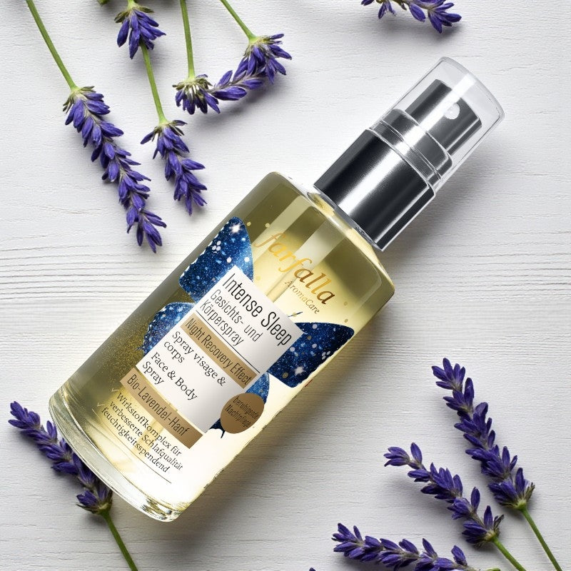 Bio-Lavendel-Intensiv-Schlaf-Gesichts- und Körperspray – 60 ml – Farfalla