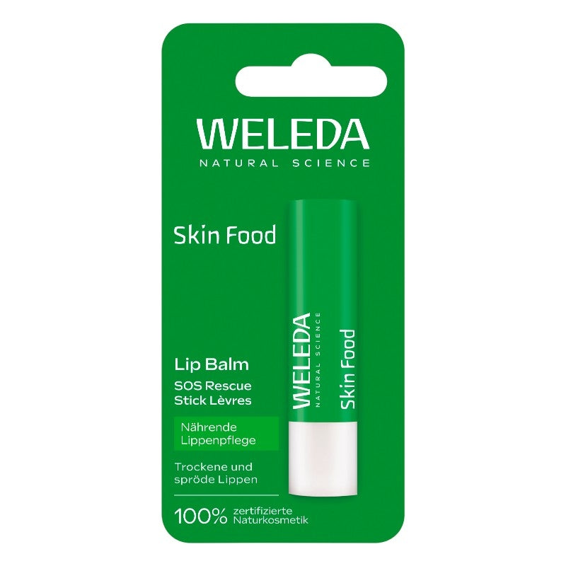 Skin Food Bio-Lippenbalsam mit Kamille und Ringelblume – 4,8 g – Weleda