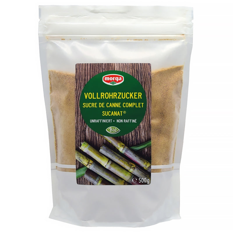 Sucre de canne complet non raffiné "Sucanat" BIO - 500g - Morga