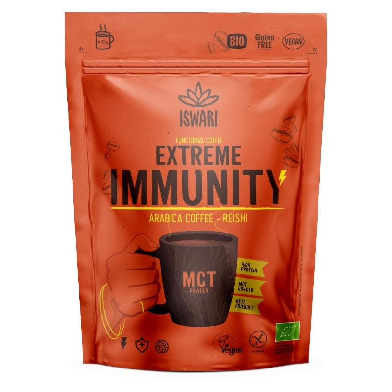 Iswari Superkaffee für ein starkes Immunsystem, Bio-Arabica &amp; Reishi – 125 g