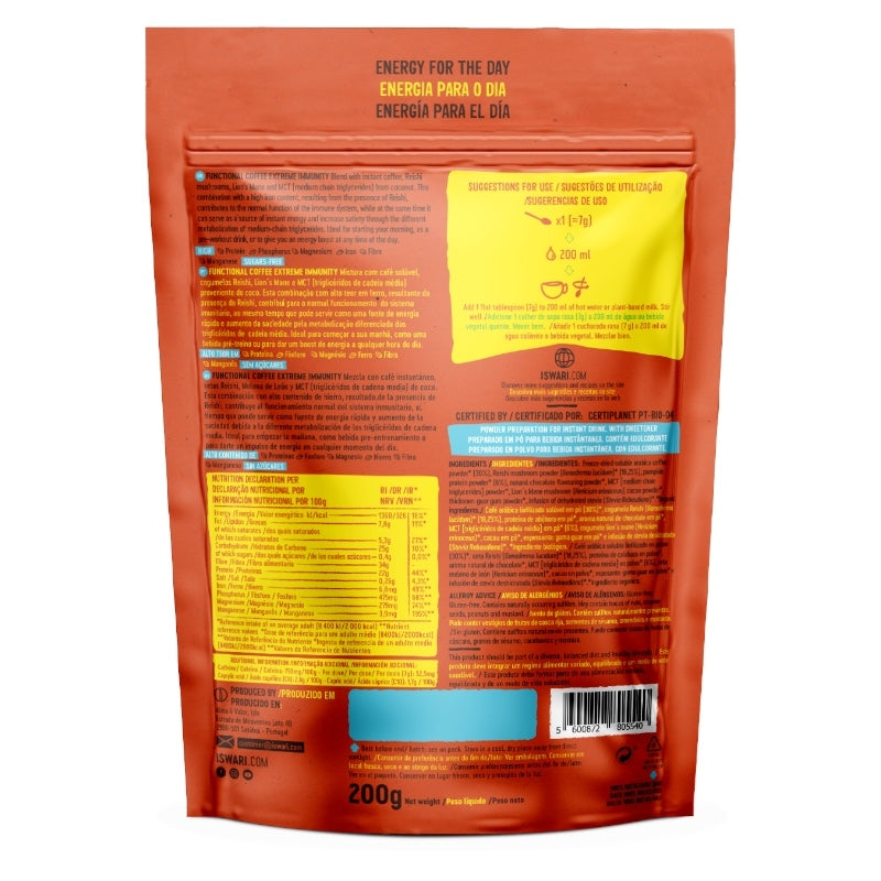 Iswari Superkaffee für ein starkes Immunsystem, Bio-Arabica &amp; Reishi – 125 g