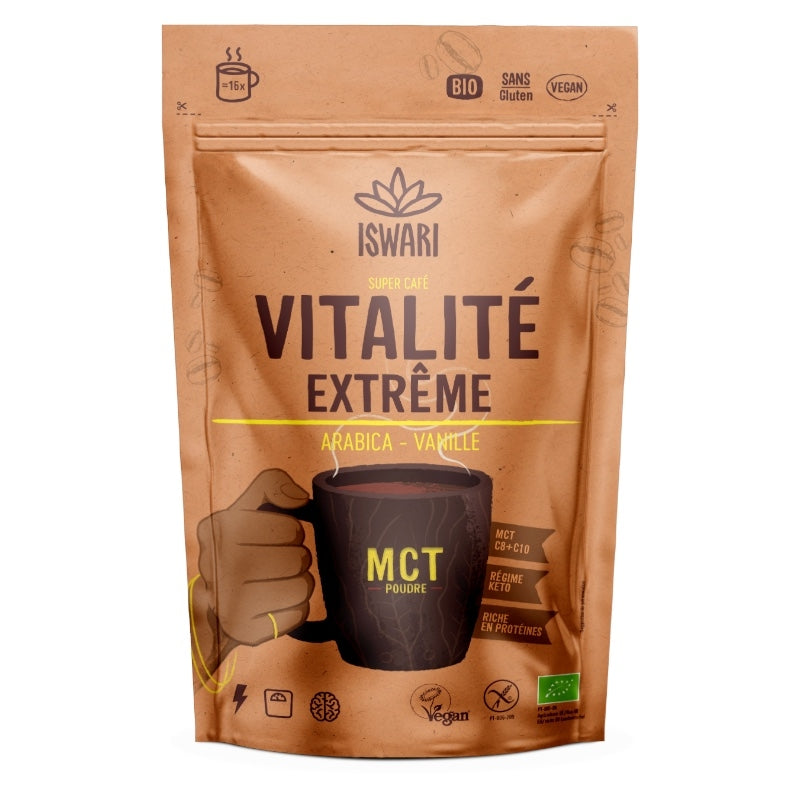 Iswari Extra Vitality Kaffee, Bio-Arabica &amp; Vanille - 125 g
