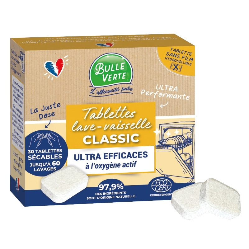 ECO Classic Geschirrspültabs – 30 Stück – Grüne Blase