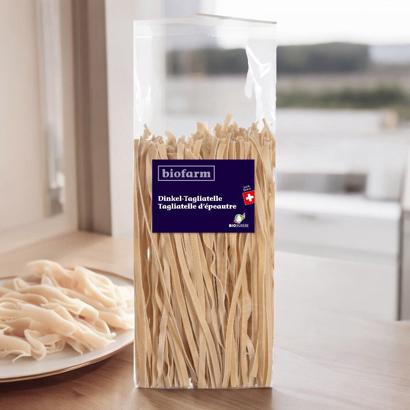 Bio-Dinkel-Tagliatelle aus der Schweiz – 350 g – Biofarm
