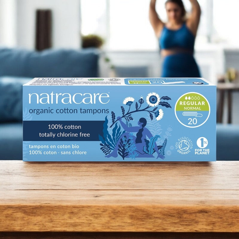 Tampons regular sans applicateur bio flux leger moyen 20 pcs natracare 3