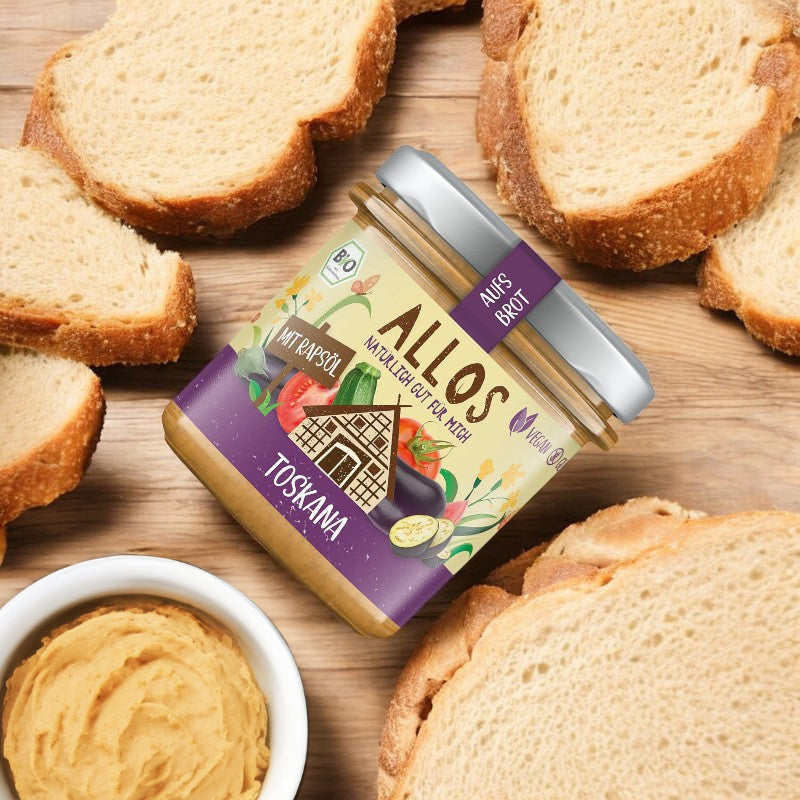 Tartinade a la toscane bio aubergines courgettes 140 g allos 3