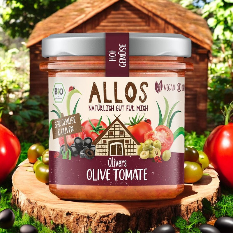 Bio-Oliven-Tomaten-Aufstrich – 135 g – Allos