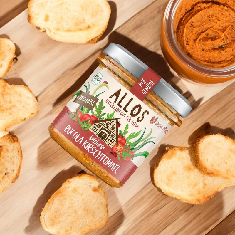 Tartinade roquette tomates bio 135 g allos 3