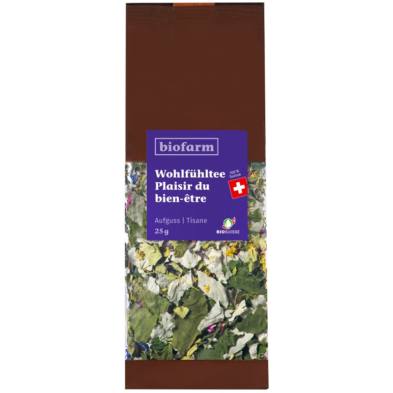 Genuss-Kräutertee für Wohlbefinden – 25 g – Biofarm
