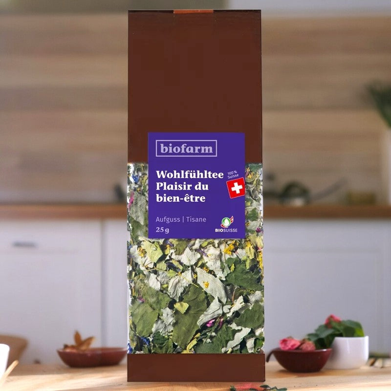 Genuss-Kräutertee für Wohlbefinden – 25 g – Biofarm