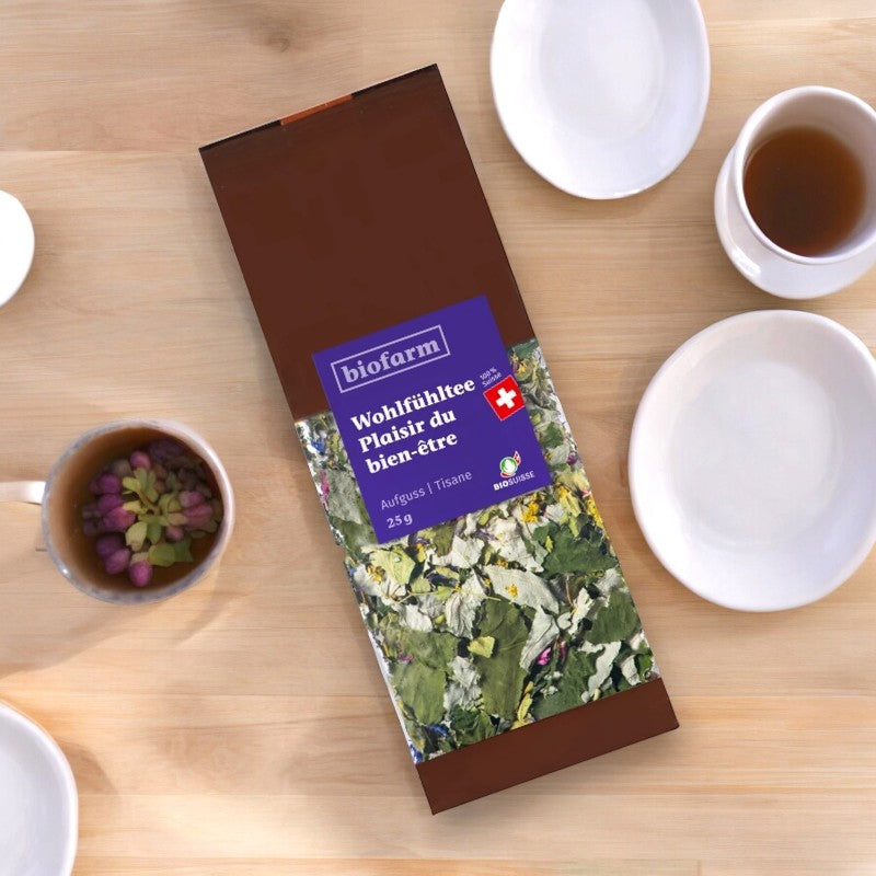 Genuss-Kräutertee für Wohlbefinden – 25 g – Biofarm