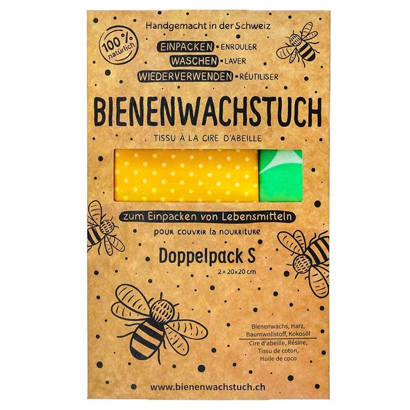 Kleines Bienenwachstuch - 2 Stück - RapNika