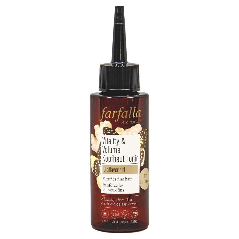 Tonique cuir chevelu vitalité & volume BIO bioflavonoïdes - 100ml - Farfalla