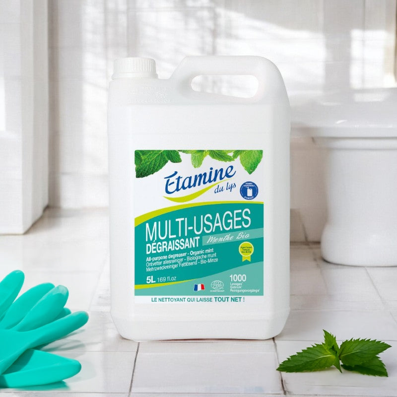 Tout Net Mehrzweck-Reiniger und Entfetter, umweltfreundlich, Minzduft - 5L - Etamine du Lys