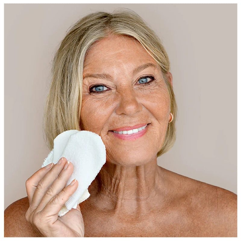 Reiseset mit 3 kleinen Make-up-Entferner-, Reinigungs- und Peelinghandschuhen – Babette