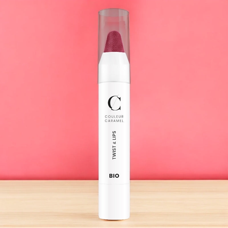 Twist & lips Rose foncé N°403 BIO - 3g - Couleur Caramel